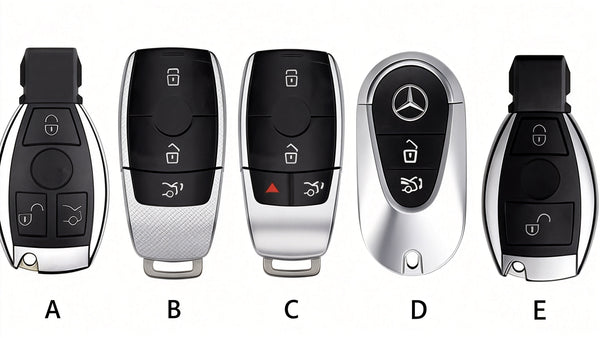 Estuche para llaves Mercedes de cuero de primera calidad