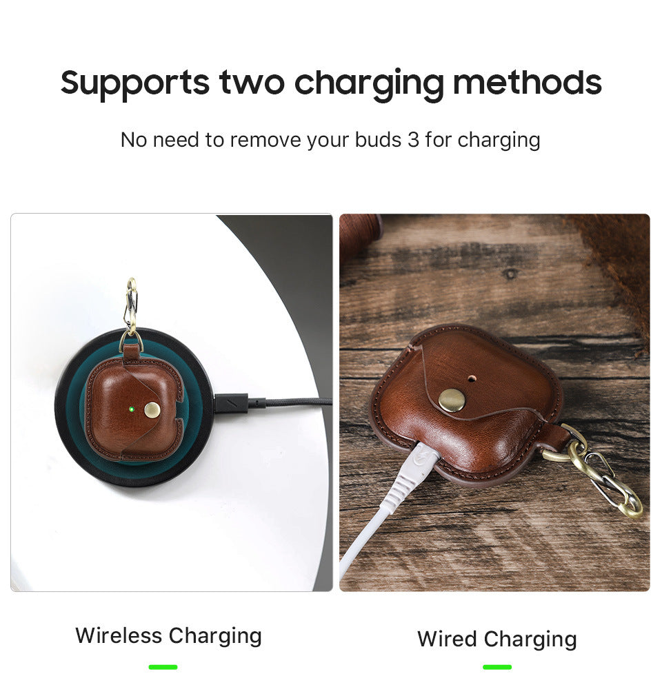 Originální kožené pouzdro AirPods 4