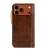 Funda con tapa de cuero genuino para iPhone