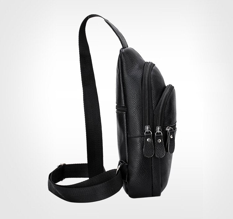 Premium slyngeveske i ekte skinn