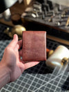 Slim Leather Wallet with Pen Slot – Handcrafted Full-Grain EDC Wallet