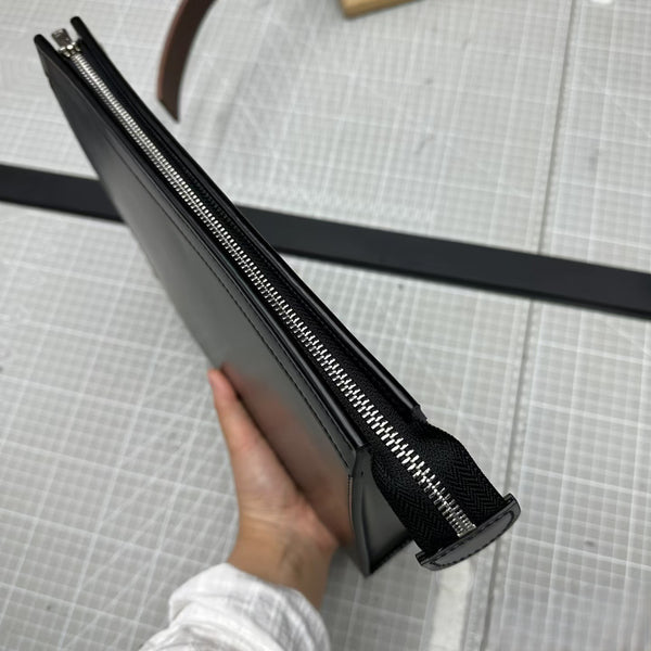 High-quality leather clutch bag