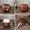 Originální kožené pouzdro AirPods 4
