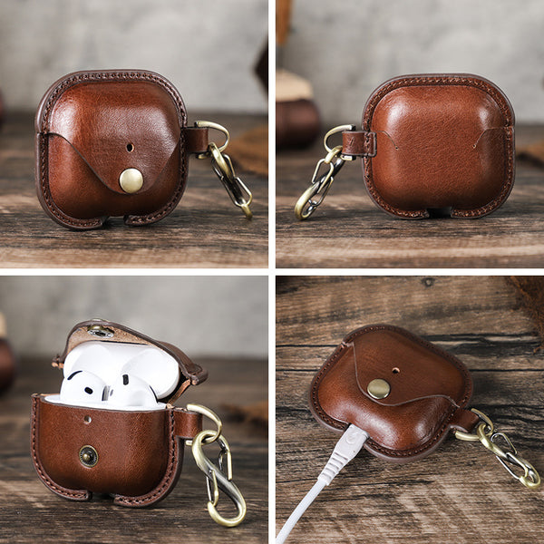 Originální kožené pouzdro AirPods 4