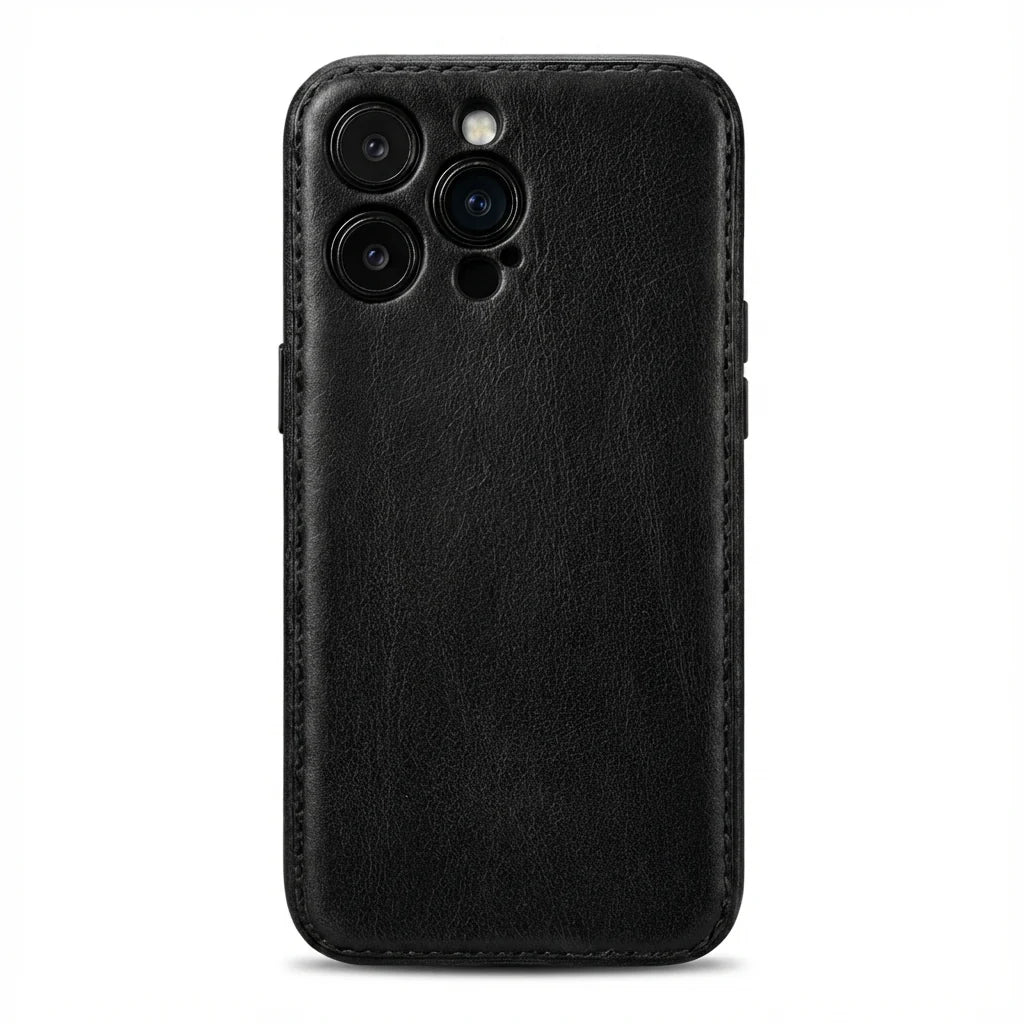 Handcrafted Vegetable-Tanned Leather iPhone Case – Vintage Patina Edition