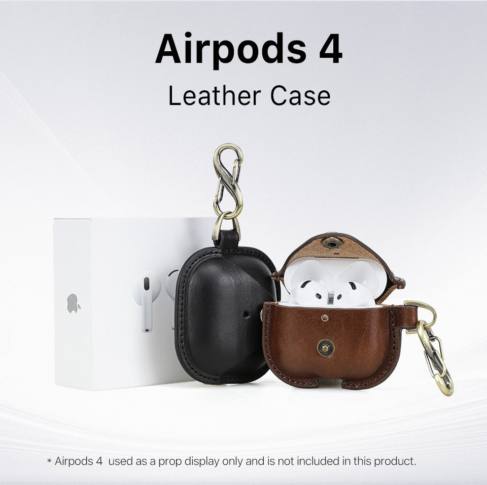 Originální kožené pouzdro AirPods 4