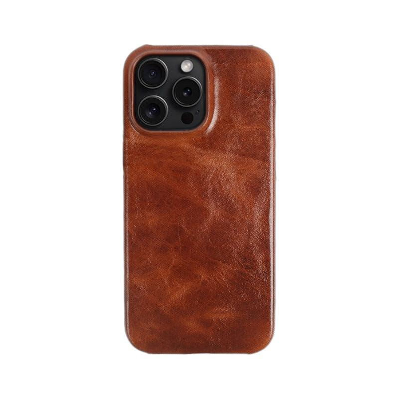 Funda de cuero genuino para iPhone