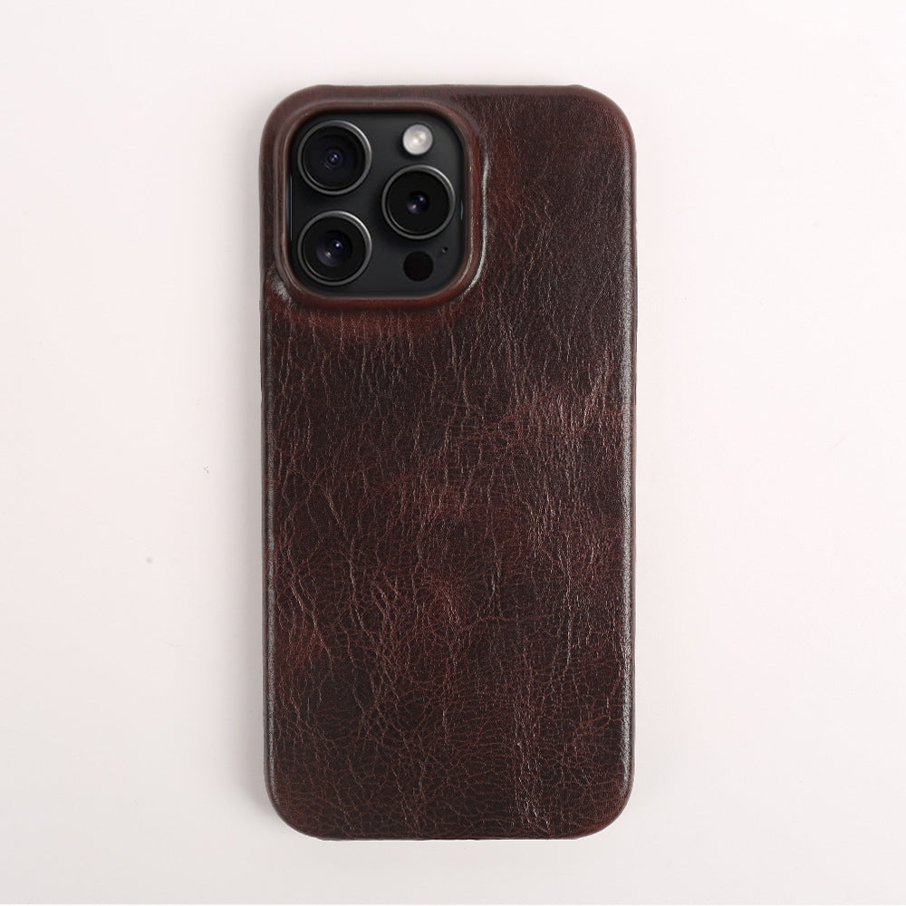 Funda de cuero genuino para iPhone