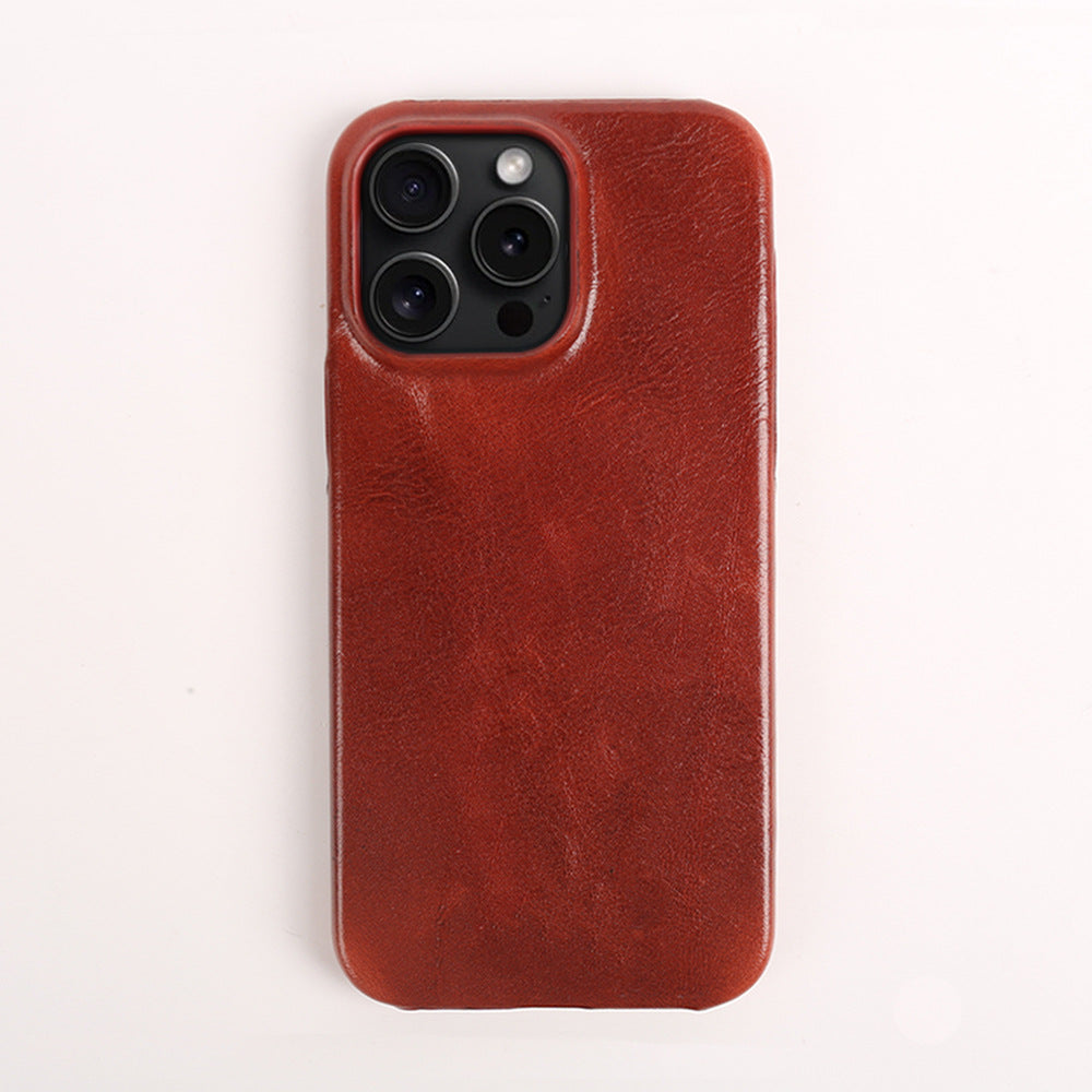 Funda de cuero genuino para iPhone