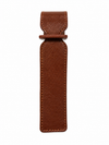 Handmade Brown Leather Luggage Tag - view 1