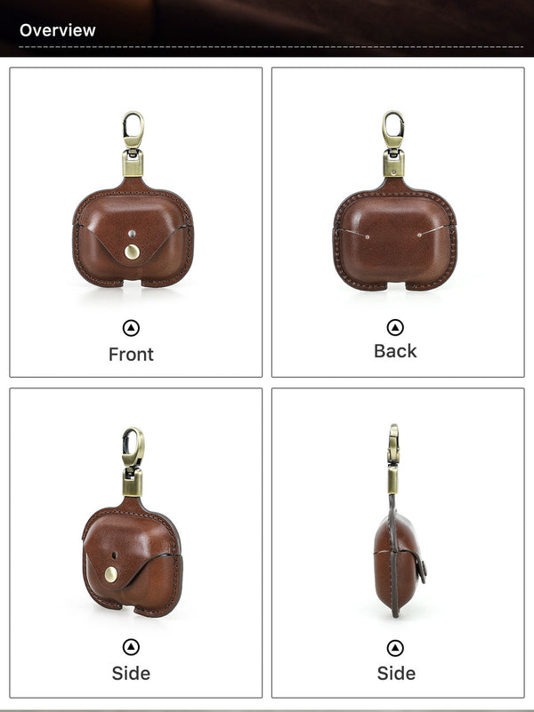 Airpods Pro 3 Leather Airpods Case with Clip