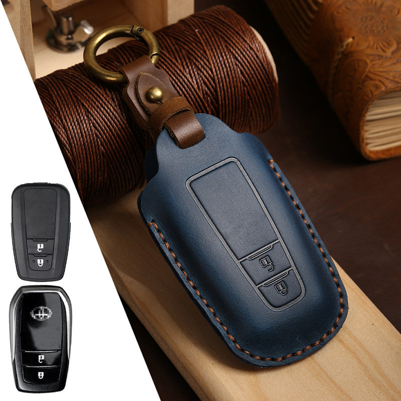 Estuche para llaves Toyota de cuero de primera calidad
