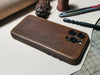 Handcrafted Vegetable-Tanned Leather iPhone Case – Vintage Patina Edition