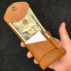 Kakavy Slim Leather Wallet with Pen Slot - Handcrafted Full-Grain EDC Wallet detail image 2