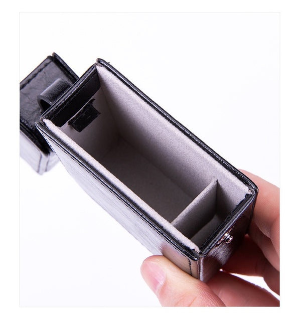 Premium Leather Cigarette Case with Dual Compartments