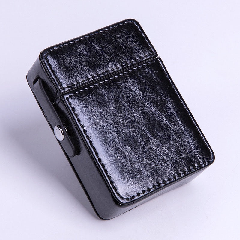 Premium Leather Cigarette Case with Dual Compartments