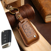 Estuche para llaves Volkswagen de cuero de primera calidad