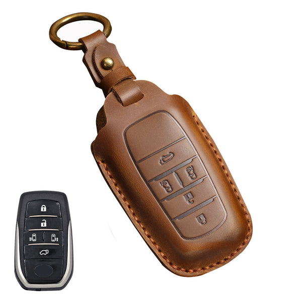 Estuche para llaves Toyota de cuero de primera calidad