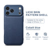 Premium Litchi Skin Pattern Leather Case for iPhone