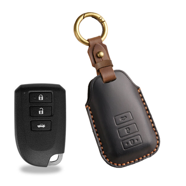 Estuche para llaves Toyota de cuero de primera calidad