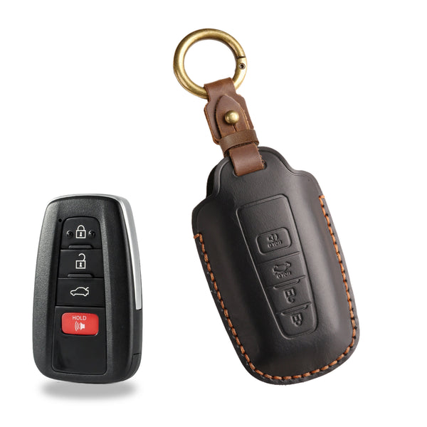 Estuche para llaves Toyota de cuero de primera calidad
