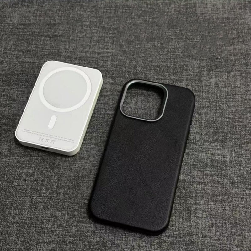 Klassisk iPhone-cover i ægte læder