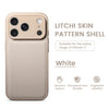Premium Litchi Skin Pattern Leather Case for iPhone