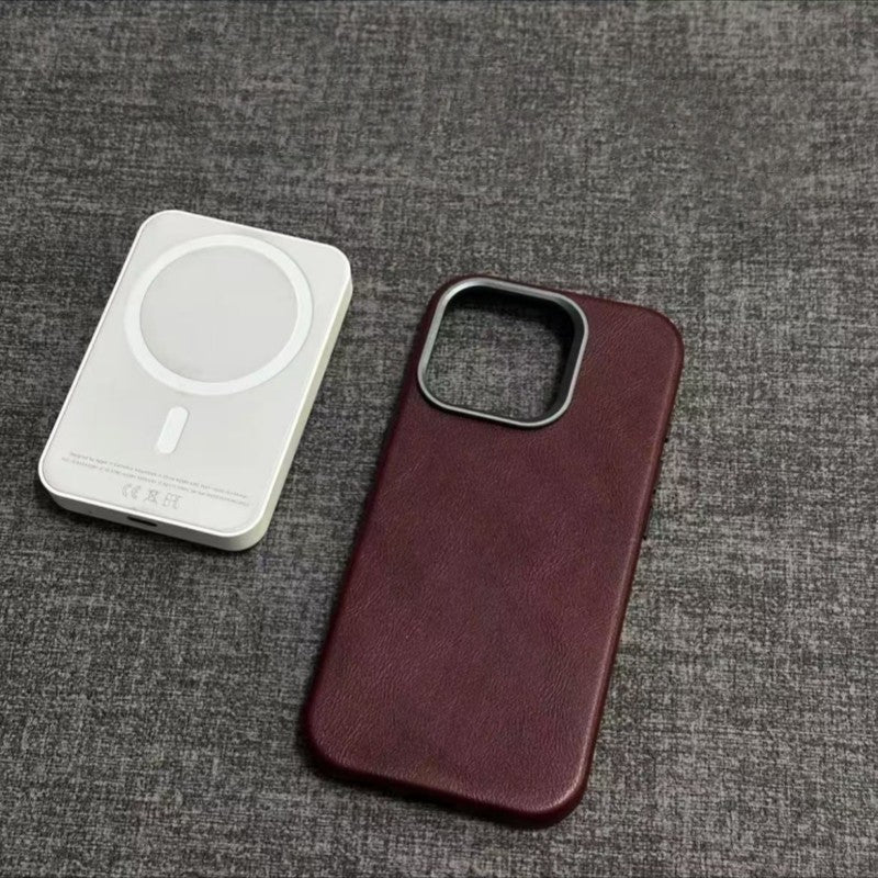 Klassisk iPhone-cover i ægte læder