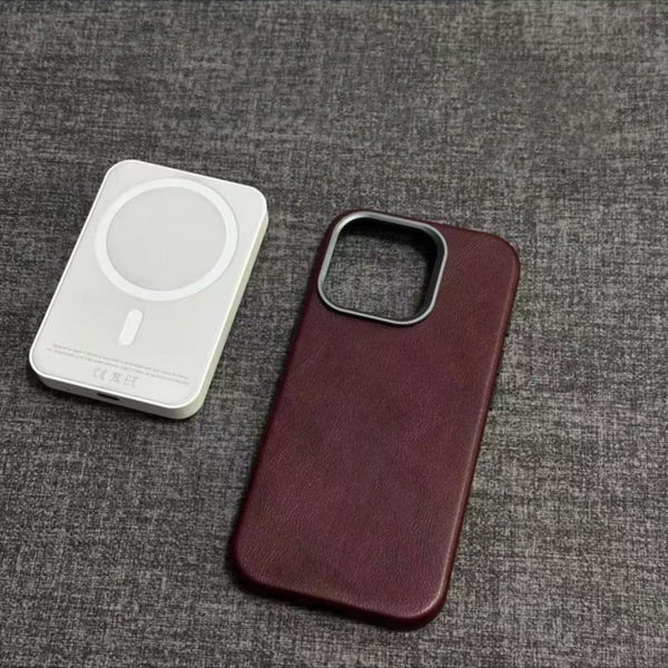 Klassisk iPhone-cover i ægte læder