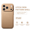 Premium Litchi Skin Pattern Leather Case for iPhone