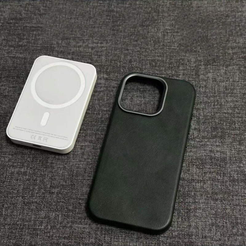Klassisk iPhone-cover i ægte læder