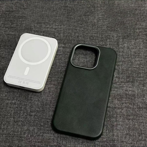 Klassisk iPhone-cover i ægte læder
