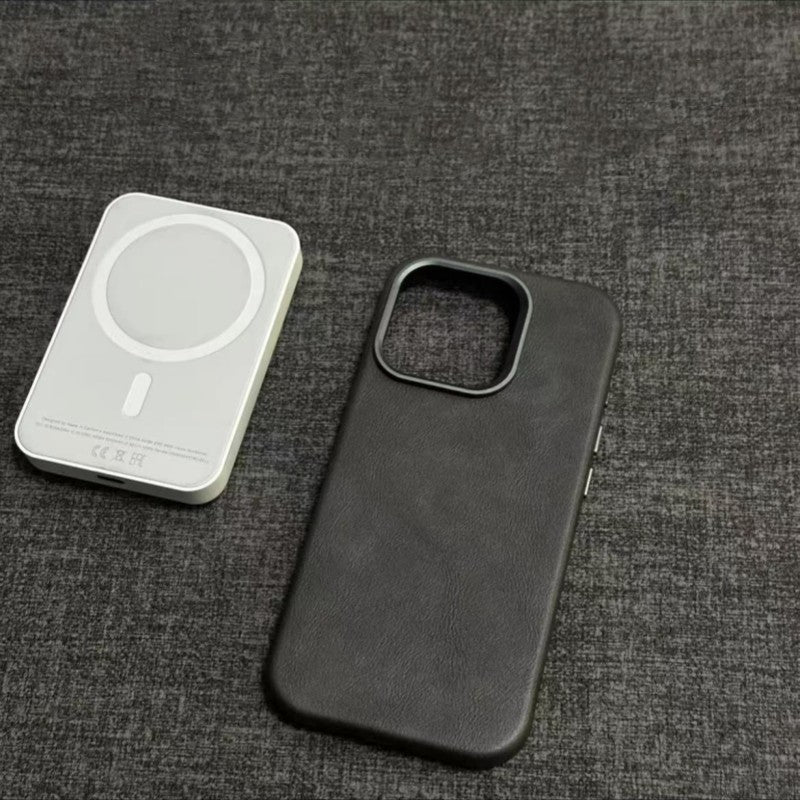 Klassisk iPhone-cover i ægte læder