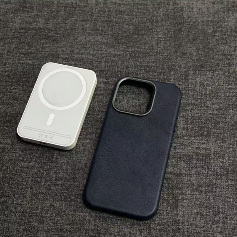 Klassisk iPhone-cover i ægte læder