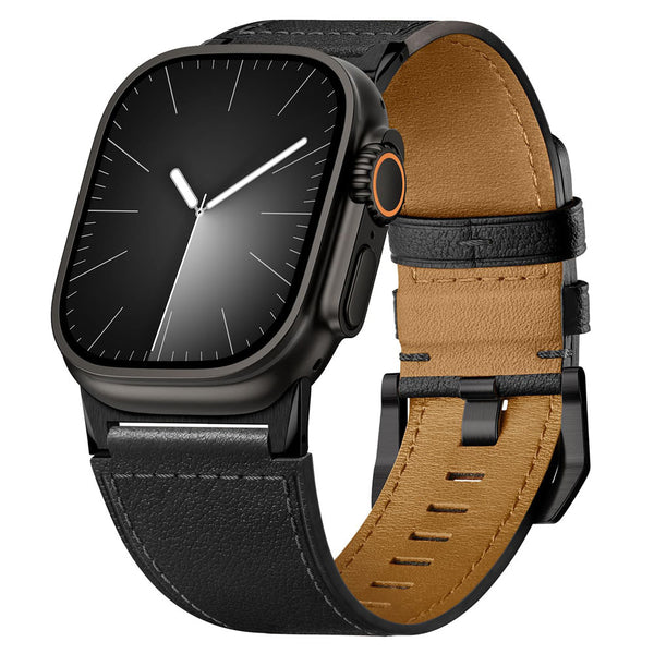 Aitoa nahkaa oleva Apple Watch Ultra Ranneke