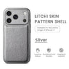 Premium Litchi Skin Pattern Leather Case for iPhone